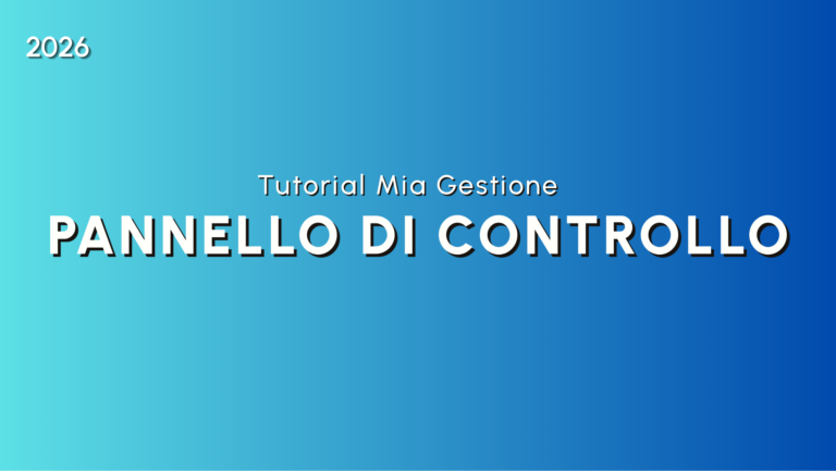 Pannello di controllo